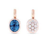 Pendente Fiore Roberta srl Donna Pop in Oro rosa Topazio blu FP4530AR57001